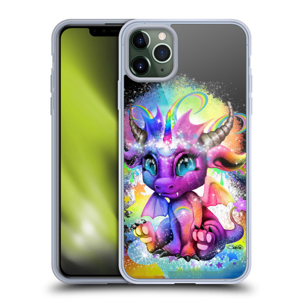 Sheena Pike Dragons Rainbow Lil Dragonz Soft Gel Case for Apple iPhone 11 Pro Max