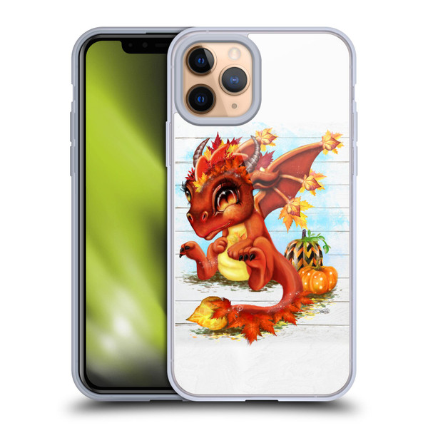 Sheena Pike Dragons Autumn Lil Dragonz Soft Gel Case for Apple iPhone 11 Pro