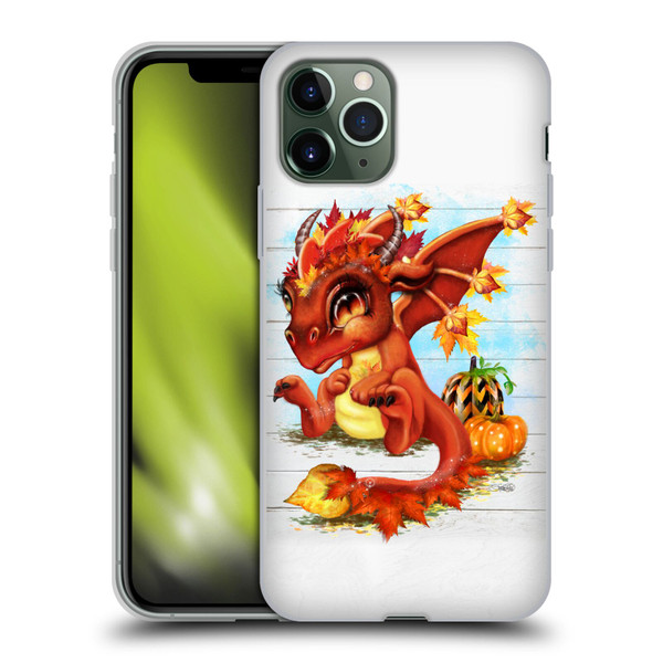 Sheena Pike Dragons Autumn Lil Dragonz Soft Gel Case for Apple iPhone 11 Pro