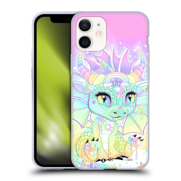 Sheena Pike Dragons Sweet Pastel Lil Dragonz Soft Gel Case for Apple iPhone 12 Mini