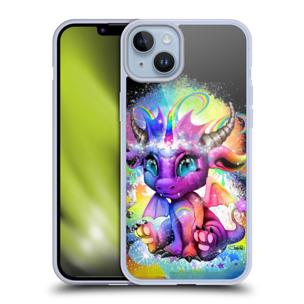 Sheena Pike Dragons Rainbow Lil Dragonz Soft Gel Case for Apple iPhone 14 Plus