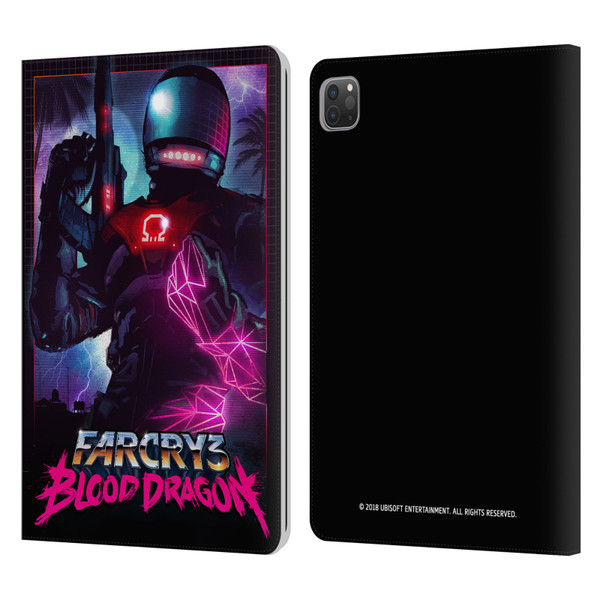 Far Cry 3 Blood Dragon Key Art Omega Leather Book Wallet Case Cover For Apple iPad Pro 11 2020 / 2021 / 2022