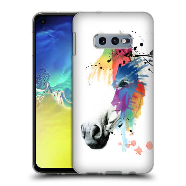 Mark Ashkenazi Animals Horse Portrait Soft Gel Case for Samsung Galaxy S10e