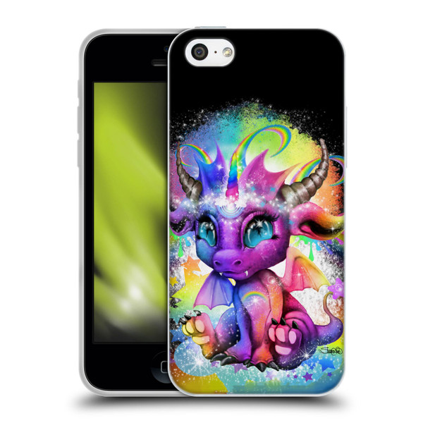 Sheena Pike Dragons Rainbow Lil Dragonz Soft Gel Case for Apple iPhone 5c