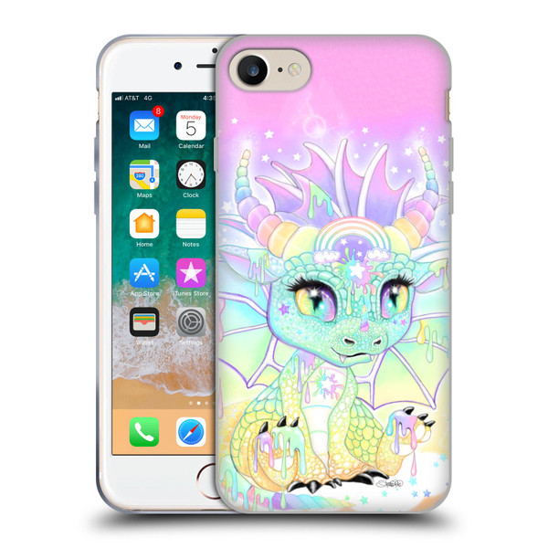 Sheena Pike Dragons Sweet Pastel Lil Dragonz Soft Gel Case for Apple iPhone 7 / 8 / SE 2020 & 2022