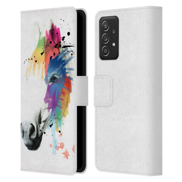 Mark Ashkenazi Animals Horse Portrait Leather Book Wallet Case Cover For Samsung Galaxy A53 5G (2022)