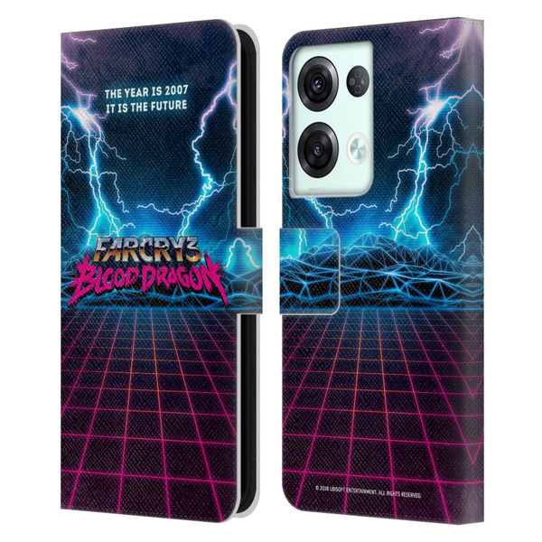 Far Cry 3 Blood Dragon Key Art Logo Leather Book Wallet Case Cover For OPPO Reno8 Pro