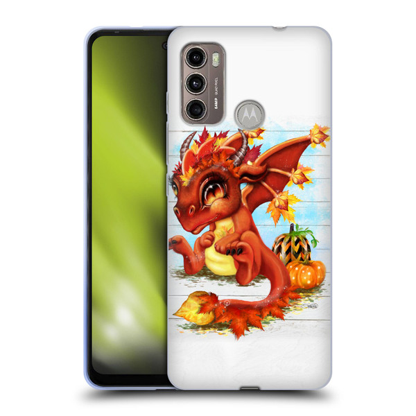 Sheena Pike Dragons Autumn Lil Dragonz Soft Gel Case for Motorola Moto G60 / Moto G40 Fusion