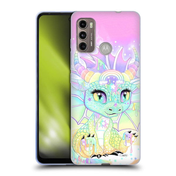 Sheena Pike Dragons Sweet Pastel Lil Dragonz Soft Gel Case for Motorola Moto G60 / Moto G40 Fusion