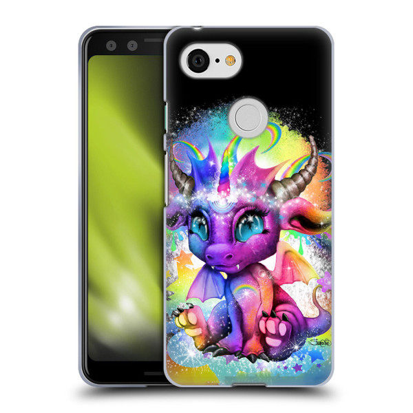 Sheena Pike Dragons Rainbow Lil Dragonz Soft Gel Case for Google Pixel 3
