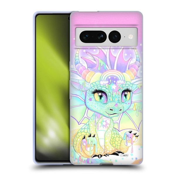 Sheena Pike Dragons Sweet Pastel Lil Dragonz Soft Gel Case for Google Pixel 7 Pro