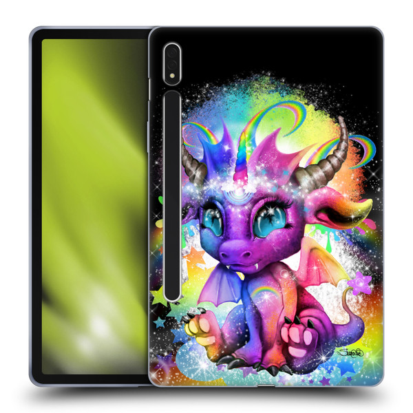 Sheena Pike Dragons Rainbow Lil Dragonz Soft Gel Case for Samsung Galaxy Tab S8