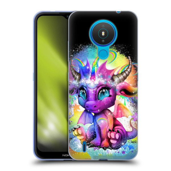Sheena Pike Dragons Rainbow Lil Dragonz Soft Gel Case for Nokia 1.4