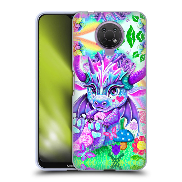 Sheena Pike Dragons Cross-Stitch Lil Dragonz Soft Gel Case for Nokia G10