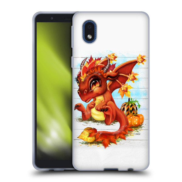 Sheena Pike Dragons Autumn Lil Dragonz Soft Gel Case for Samsung Galaxy A01 Core (2020)
