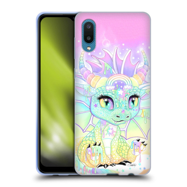 Sheena Pike Dragons Sweet Pastel Lil Dragonz Soft Gel Case for Samsung Galaxy A02/M02 (2021)