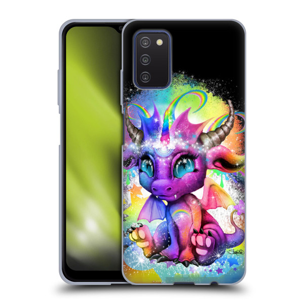 Sheena Pike Dragons Rainbow Lil Dragonz Soft Gel Case for Samsung Galaxy A03s (2021)