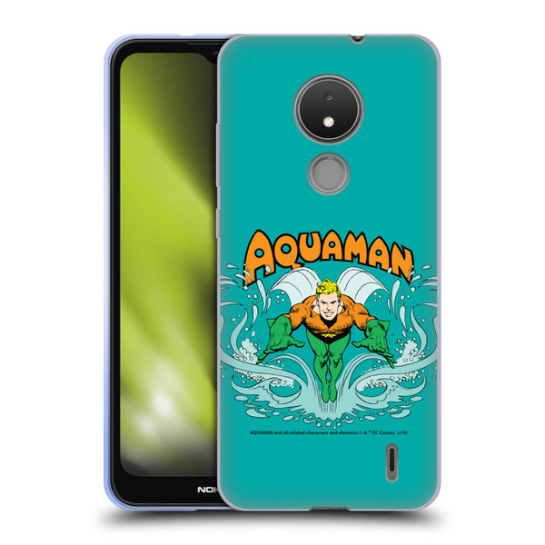 Aquaman DC Comics Fast Fashion Swim Soft Gel Case for Nokia C21