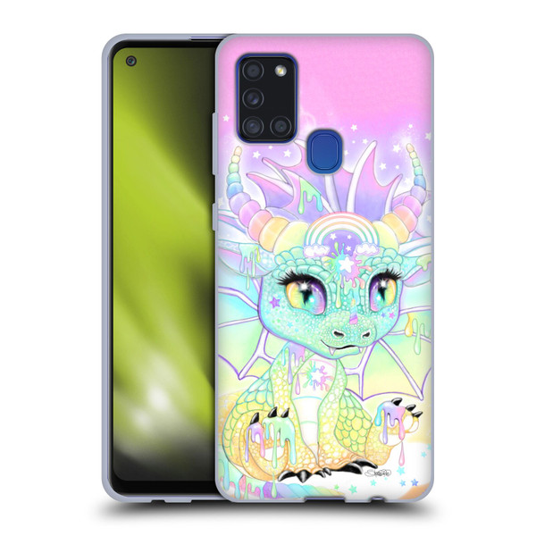 Sheena Pike Dragons Sweet Pastel Lil Dragonz Soft Gel Case for Samsung Galaxy A21s (2020)