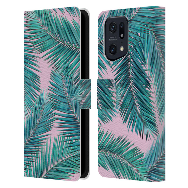 Mark Ashkenazi Banana Life Palm Tree Leather Book Wallet Case Cover For OPPO Find X5 Pro