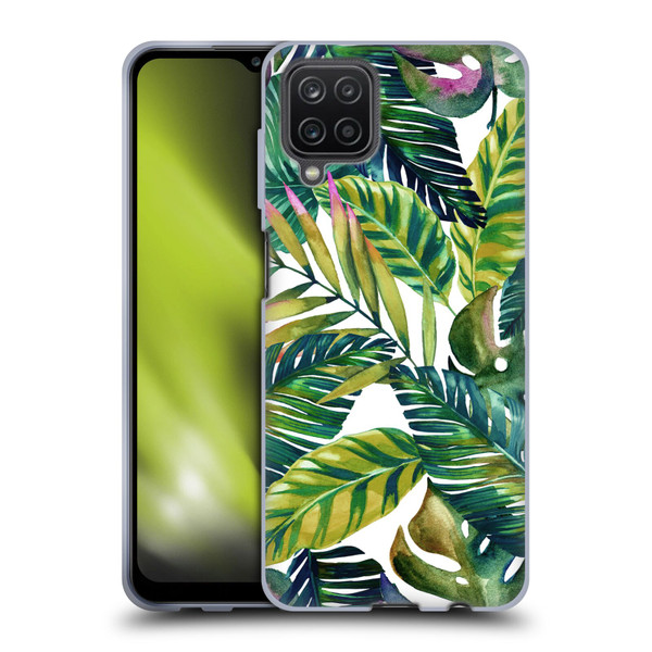Mark Ashkenazi Banana Life Tropical Leaves Soft Gel Case for Samsung Galaxy A12 (2020)