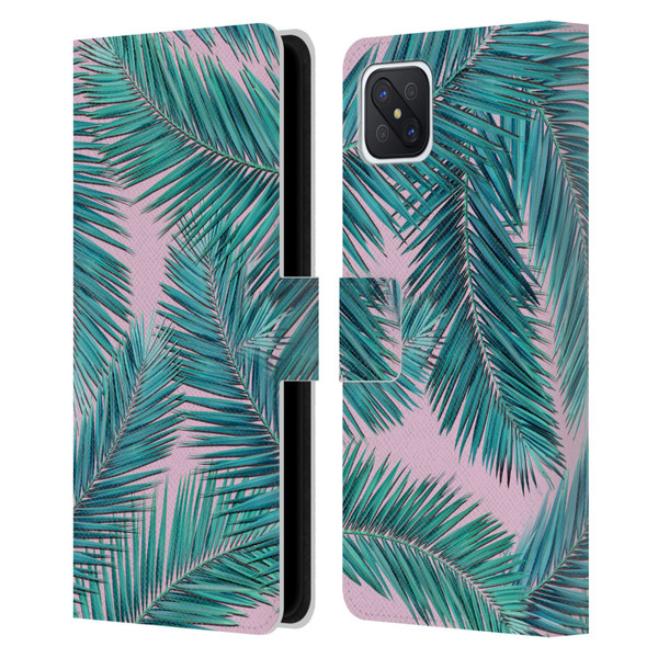 Mark Ashkenazi Banana Life Palm Tree Leather Book Wallet Case Cover For OPPO Reno4 Z 5G