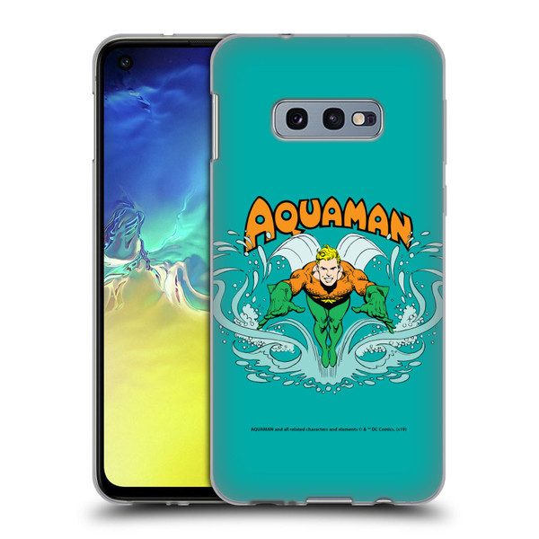 Aquaman DC Comics Fast Fashion Swim Soft Gel Case for Samsung Galaxy S10e