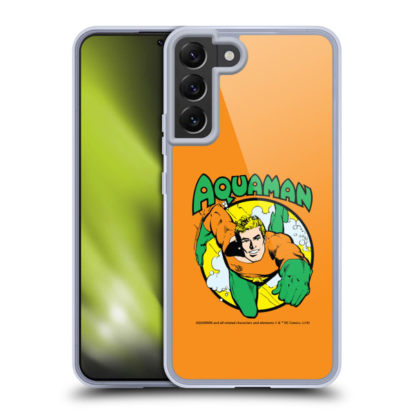 Aquaman DC Comics Fast Fashion Swim 2 Soft Gel Case for Samsung Galaxy S22+ 5G