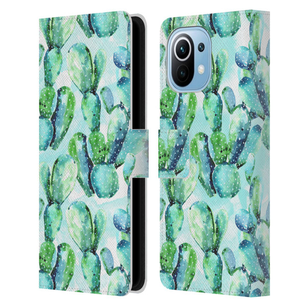 Mark Ashkenazi Banana Life Cactus Leather Book Wallet Case Cover For Xiaomi Mi 11