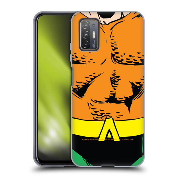Aquaman DC Comics Logo Uniform Soft Gel Case for HTC Desire 21 Pro 5G