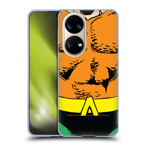 Aquaman DC Comics Logo Uniform Soft Gel Case for Huawei P50