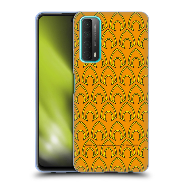 Aquaman DC Comics Logo Pattern Soft Gel Case for Huawei P Smart (2021)