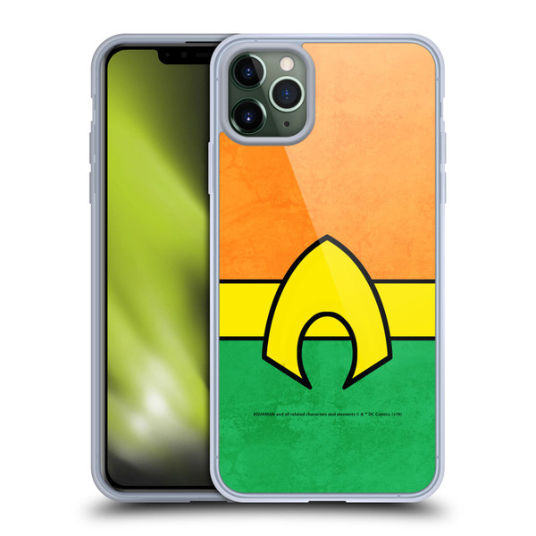 Aquaman DC Comics Logo Uniform 2 Soft Gel Case for Apple iPhone 11 Pro Max