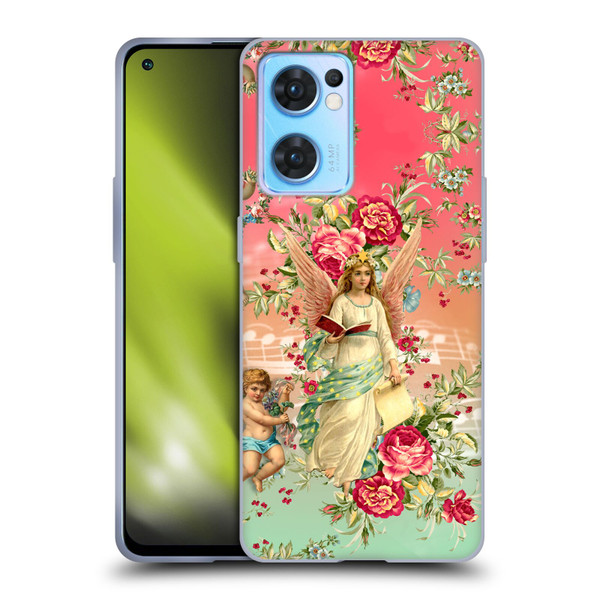 Mark Ashkenazi Florals Angels Soft Gel Case for OPPO Reno7 5G / Find X5 Lite