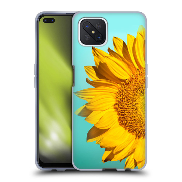 Mark Ashkenazi Florals Sunflowers Soft Gel Case for OPPO Reno4 Z 5G