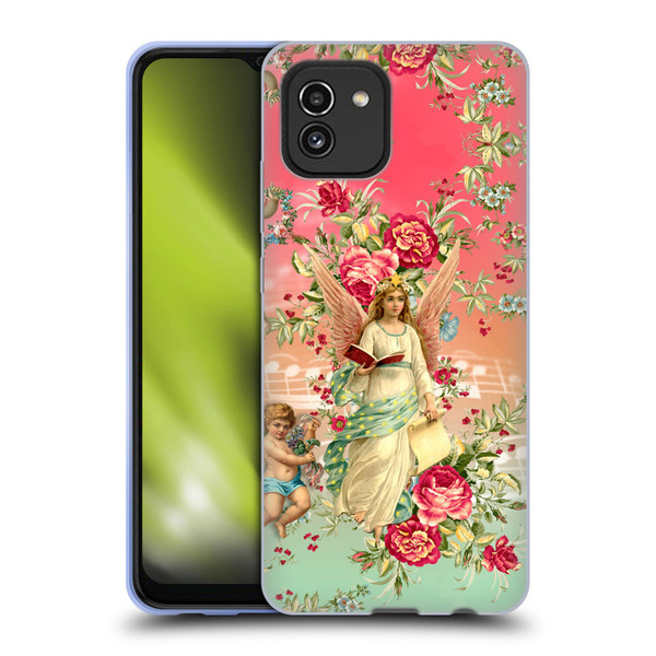 Mark Ashkenazi Florals Angels Soft Gel Case for Samsung Galaxy A03 (2021)