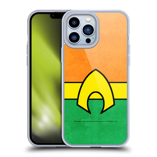 Aquaman DC Comics Logo Uniform 2 Soft Gel Case for Apple iPhone 13 Pro Max