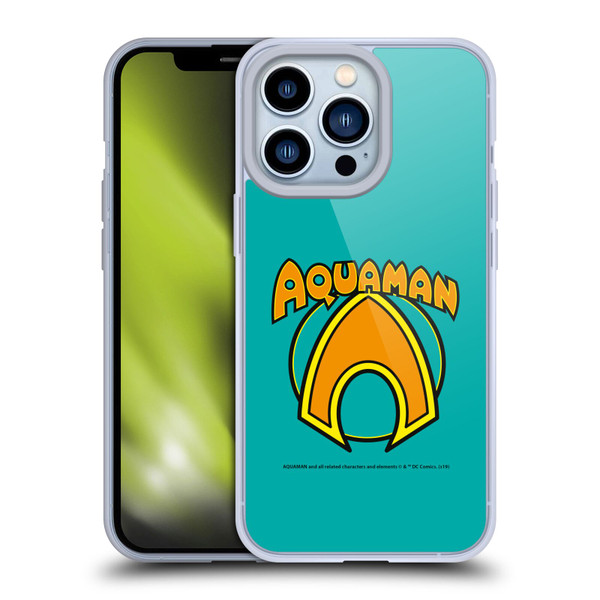 Aquaman DC Comics Logo Classic Soft Gel Case for Apple iPhone 13 Pro