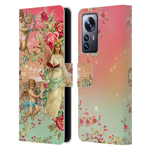 Mark Ashkenazi Florals Angels Leather Book Wallet Case Cover For Xiaomi 12 Pro