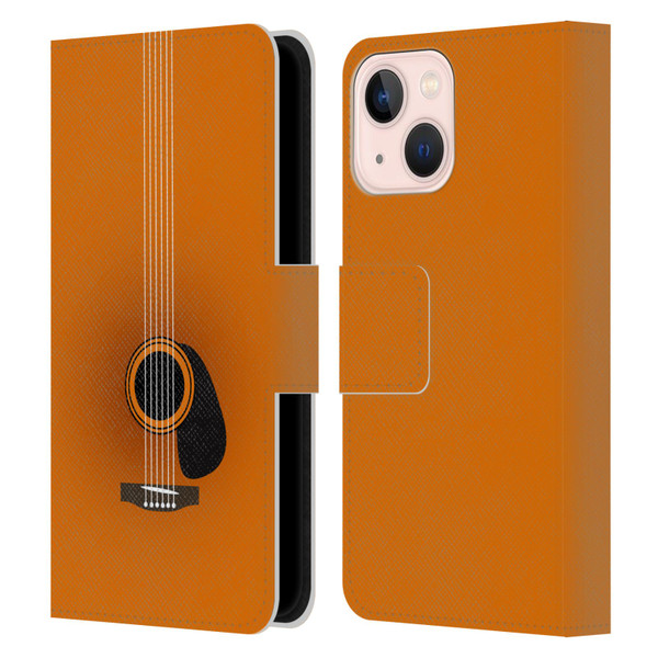 Mark Ashkenazi Music Guitar Minimal Leather Book Wallet Case Cover For Apple iPhone 13 Mini