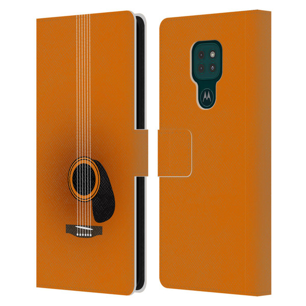 Mark Ashkenazi Music Guitar Minimal Leather Book Wallet Case Cover For Motorola Moto G9 Play