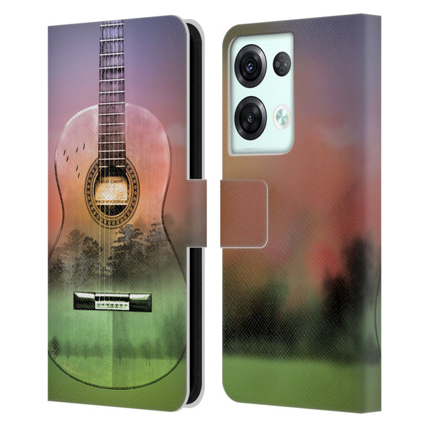 Mark Ashkenazi Music Map Leather Book Wallet Case Cover For OPPO Reno8 Pro