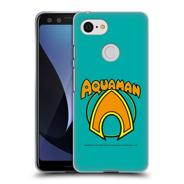 Aquaman DC Comics Logo Classic Soft Gel Case for Google Pixel 3