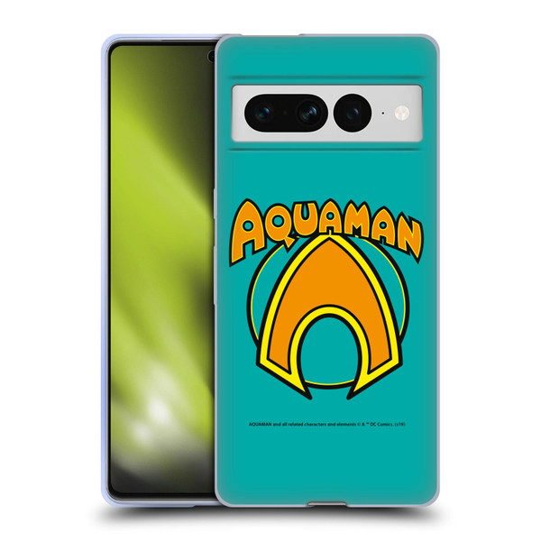 Aquaman DC Comics Logo Classic Soft Gel Case for Google Pixel 7 Pro