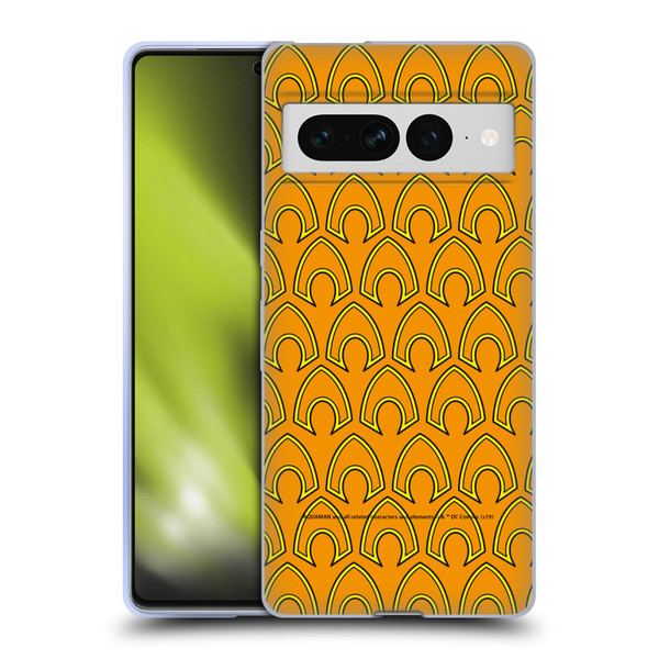 Aquaman DC Comics Logo Pattern Soft Gel Case for Google Pixel 7 Pro