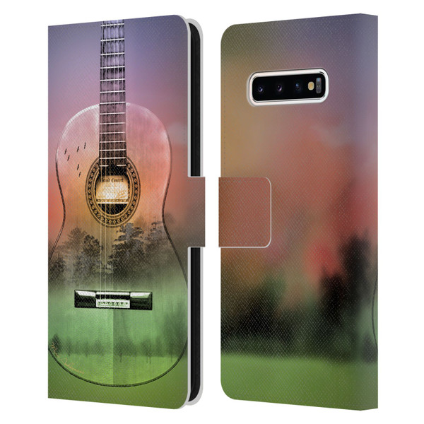 Mark Ashkenazi Music Map Leather Book Wallet Case Cover For Samsung Galaxy S10+ / S10 Plus