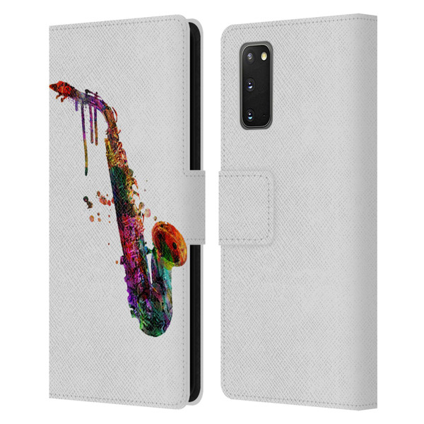 Mark Ashkenazi Music Saxophone Leather Book Wallet Case Cover For Samsung Galaxy S20 / S20 5G