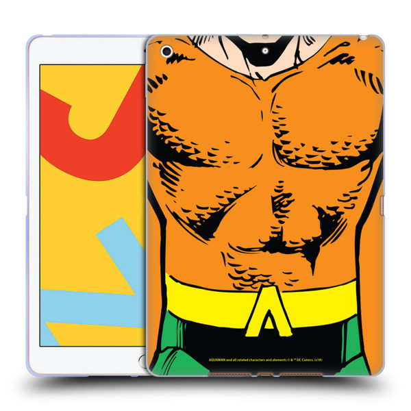 Aquaman DC Comics Logo Uniform Soft Gel Case for Apple iPad 10.2 2019/2020/2021
