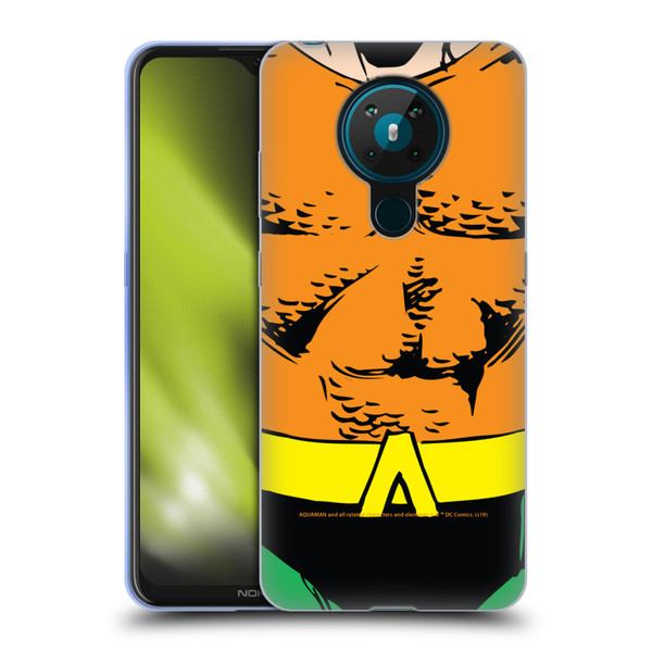 Aquaman DC Comics Logo Uniform Soft Gel Case for Nokia 5.3