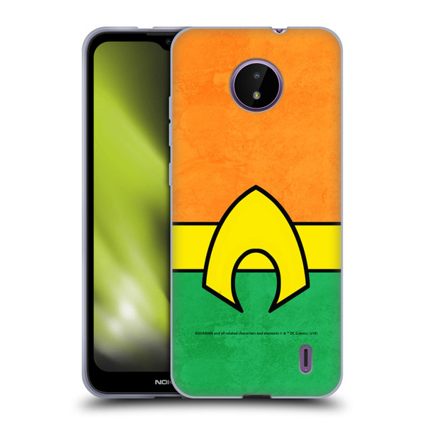 Aquaman DC Comics Logo Uniform 2 Soft Gel Case for Nokia C10 / C20